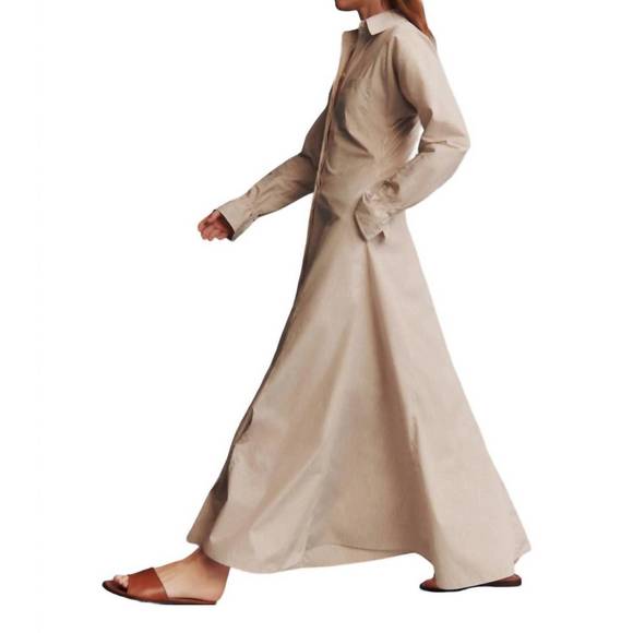 NEW TWP lazy hazy days of summer dress in khaki/white - Picture 3 of 5